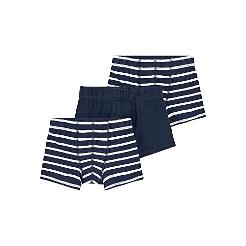 NAME IT Jungen Nkmtights 3p Noos Unterhose, Dark Sapphire/Pack:w/ 2xy/D, 122 EU