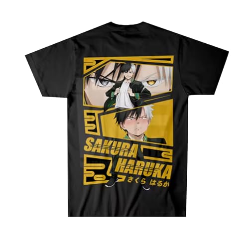 Wind Anime Breaker T-Shirt Haruka Sakura gedruckt Kurze Ärmel lose Baumwolle Sommer Tee
