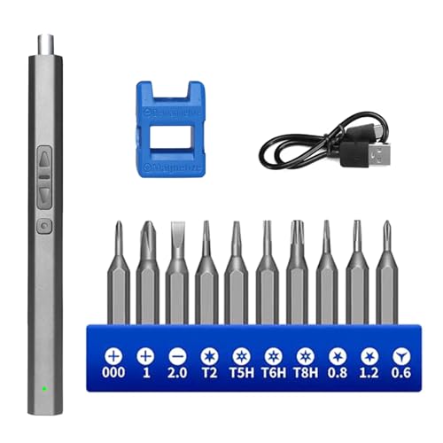 Elektronisches Reparaturwerkzeug Set Feinmechaniker Schraubendreher 11 in 1 mit magnetisches 120 Bits für die Reparatur von Elektronik, Kleingeräten, PC, Handy, PS4