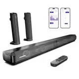 ULTIMEA 2.2 Soundbar für TV Geräte, Teilbare 2-in-1 Soundbar für Fernseher, TV-Lautsprecher mit Mehreren über APP einstellbaren EQ-Modi, Bluetooth 5.3, ARC/Optisch/Aux, Apollo S40 Pro, 2025 Version