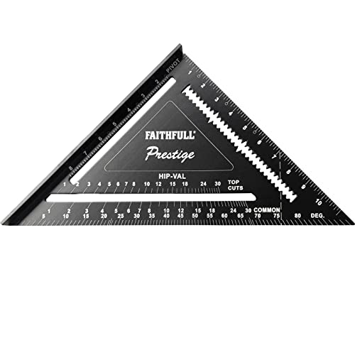 Faithfull Prestige Quick Square Black Aluminium 300mm (12in)