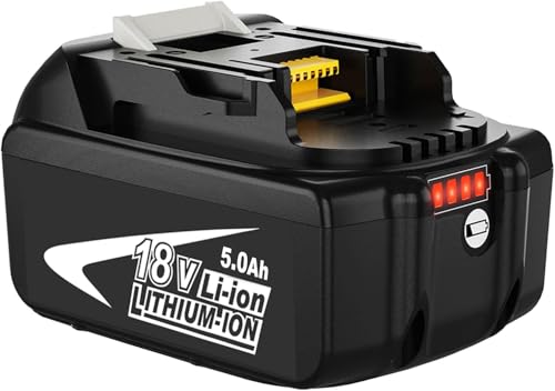 BL1850B 18V 5.0Ah Ersatzakku für Makita Akku 18V für Makita Akku BL1850 BL1860 BL1840B BL1840 mit LED-Anzeige