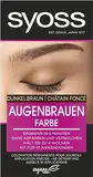 Syoss Augenbrauen Kit Augenbrauenfarbe 4-1 Dunkelbraun Stufe 3 (17 ml), Augenbrauen färben für einen natürlichen Look und ein langanhaltendes Ergebnis