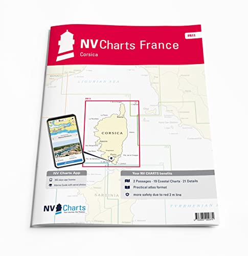 NV Atlas France FR 11 mit App Lizenz- Seekarte Frankreich - Corsica