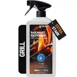 MAXXI CLEAN | Grillreiniger & Rauchharzentferner - das Original | 1x 700 ml in Sprühflasche extra stark [+] | Backofen- und Grillreiniger Konzentrat für Gasgrill, Edelstahl, Gusseisen