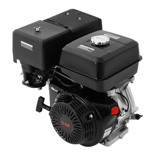 Benzinmotor, 15 PS 4 Takt 420CC Go-Karts Motor, 3600rpm, Luftkühlung, Standmotor für Wasserpumpen, Rüttler