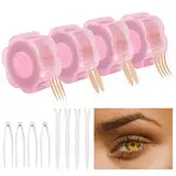 2400 Stück Schlupflider Stripes, Augenlid Stripes Unsichtbar, Zur Lidstraffung Ohne OP, Wasserfest 24h Halt Eyelid Lifting Stripes, Klebestreifen Gegen Eyelid Lifting Stripes Mit Gabelstangen Pinzette