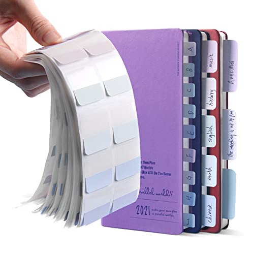 AVECMOI 420 Stück klebrige Index-Tabs, 3 Größen Helle Farbe Farbige Seitenmarkierungen Tabs für Büro, Dokumente, Bücher, Tagebuch, Dateiverwaltung, Ordner für Schüler, Lehrer, Büroangestellte