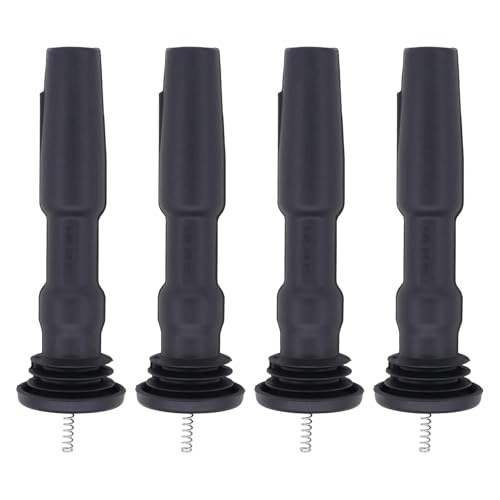 IUSOT 4 Stücke Zündspule Gummistiefel Stecker Auto Zündspulen Modul 04E905199H 04E905199A Federreparatursatz für Audi A3 A1 Golf 7 Beetle Passat Rapid Ibiza Leon Mii 1.0 1.2 1.4 1.6