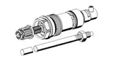 Schell Oberteil OLAR II inkl. Spindel 177,5 mm, mit Ablänghilfe