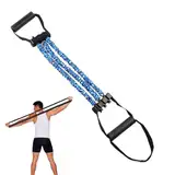 Übung Stretchbänder - Fitness -Widerstandsband, Flexible Trainingsanlage | Nonrutsch 3-Loch-Latex-Tool Mit Griff Für Sportwiederherstellung, Routine Im Fitnessstudio, Einstellbare Körpertonung, Muskel