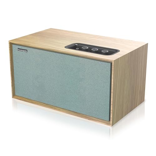 VULKKANO T40 ARC Aktivlautsprecher mit 40W Leistung, 4" Woofer, HDMI ARC, Bluetooth 5.0, RCA, AUX, USB, Lautsprecher für den Fernseher, den Tisch oder das Regal, Braun