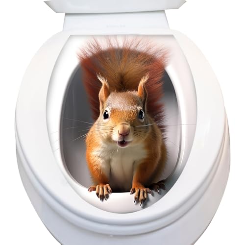 29 X 35 Cm WC-Deckel Aufkleber 3D Selbstklebende Toilettendeckel Aufkleber PVC Toilettenaufkleber Deckel Toilettensitz Sticker Für Badezimmer, Küche, Schlafzimmer, Kinderzimmer, Wohnzimmer