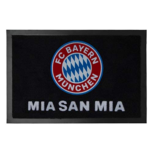 FC Bayern München Logo Fußmatte Abstreicher (one Size, schwarz)