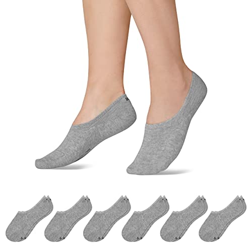 Snocks Sneaker Socken Herren Grau Größe 47-50 6x Paar Herren Sneaker Socken Füßlinge Herren Sneakersocken Herren 47-50 Invisible Socks Kurze Socken