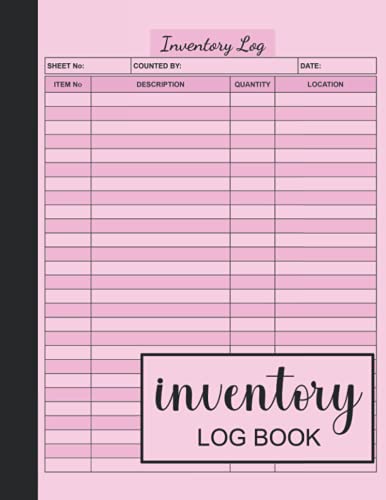 Inventory Log Book: Simple Inventory Book For Small Business Or Personal | Inventory Log Sheets | 8.5" X 11" | 130 Pages