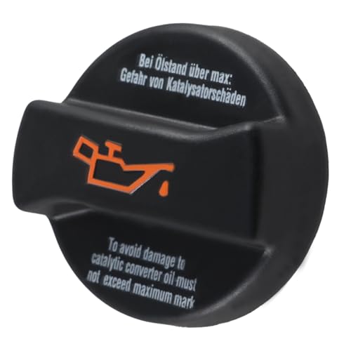 EVRBUL Motoröleinfülldeckel Öleinfülldeckel Kompatibel mit Audi A1, A2, A3, A4, A6, A8; VW Golf I-Vl, Jetta, Passat Replace#:06A103485F、06A103485C