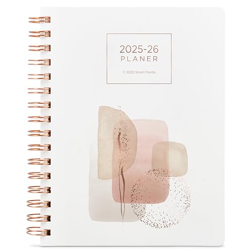 A5 Planer 2025 2026 von Smart Panda – Terminplaner Roségold, Wochenplaner A5 – Kalender Planer – Juni 2025 bis Juli 2026 – auf Deutsch