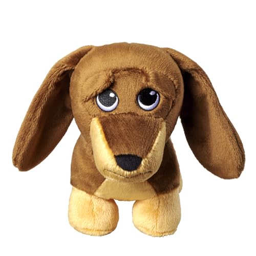 Bauer Spielwaren - Trauriger Dackel - Hund: Kuscheltier mit traurigem Blick, aus softem Plüsch, 27 cm, braun (12051)