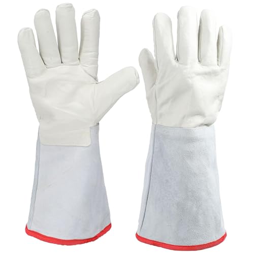 Tiefkühlhandschuhe, Flüssigstickstoff-Schutzhandschuhe Feste Cryo-Handschuhe Trockeneis-Handschuhe Schutzhandschuhe Kühllager-Sicherheitsgefrorene Handschuhe für Flüssigstickstoff-Trockeneis, 40cm