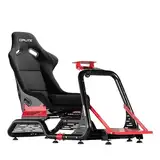 OPLITE GTR S8 ELITE Schalensitz und Rahmen für Rennsimulator. Das Cockpit wurde für Simracing entwickelt und ist mit Thrustmaster-, Logitech-, Fanatec- und Simcube-Rennsportfelgen kompatibel.