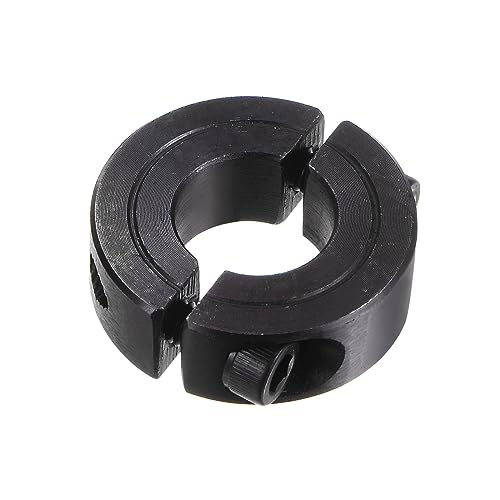 QUARKZMAN Welle Kragen für 5/8" Stab 1-5/16" AD 7/16" Breite Schwarzoxid Galvanisierung Doppel Geteilte Achse Klemmring mit Stellschraube