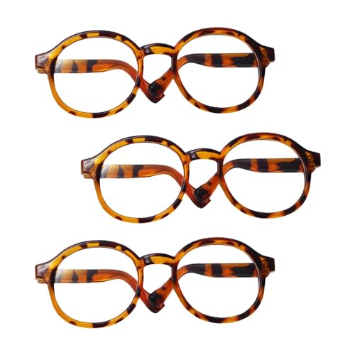 3X Kleine Puppenbrille Brille Puppenzubehör Geburtstagsgeschenk Dekor Basteln Sonnenbrille Mini Sonnenbrille für Trachtenpuppen, B