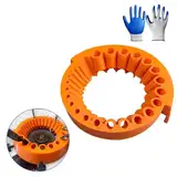 Bohrerschleifgerät & Schärfgerät Universal - Präzisionsschliff für 2-13 mm Bohrer, Kompatibel mit Winkelschleifer & 125 mm Schleifmaschinen, Langlebig durch Edelstahl-Komponenten