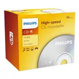 Philips CD-R Rohlinge High-Speed (700 MB / 80 Minuten, 52x Speed , 10er Jewel Case)