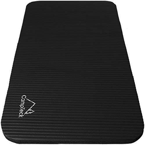 CampTeck U6962 - rutschfestes Yoga Pad weiche Schaumstoff Yoga Knieschoner für Fitness, Training, Sport, Fitnessstudio, Pilates usw. - Schwarz