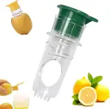 2025 New Screw-Top Lemon Squeezer, handheld lemon squeezer,Built-In Filter Orange Citrus Press,Extractor Citrus Press with Lid, Quickly extract juice (green*1PCS)
