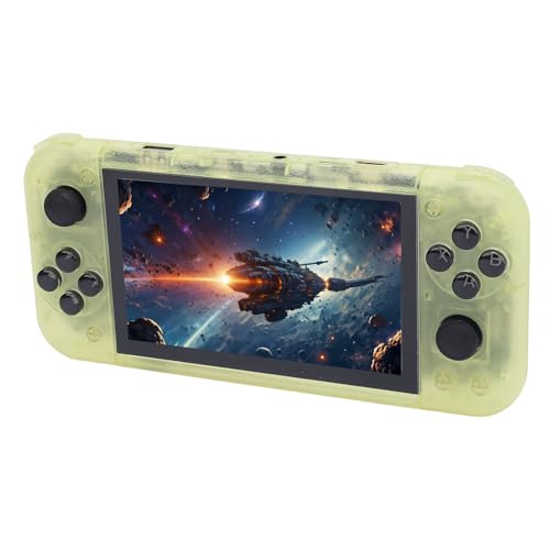Depisuta Retro-Handspielkonsolen, 128 GB, 5,0 Zoll Großer Bildschirm, Klassische Retro-Videospielkonsolen, Integrierte Spiele und Wiederaufladbarer MP4-USB-RGB-elektronischer Game-Player