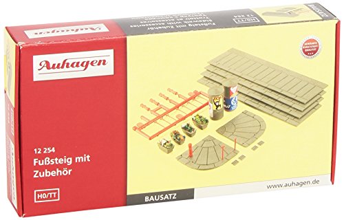 Auhagen 12254 12254-Fußsteig mit Zubehör, bunt