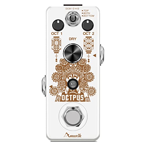 Amuzik Guitar Octave Effect Pedal For Electric Guitar Precise Polyphonic Octave Effects Generator Octpus Guitar Pedals