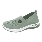 Orthopädische Schuhe Damen Sommer Bequeme Diabetiker Schuhe Leichte Atmungsaktive Sneaker Laufschuhe Turnschuhe Breite Füße Slide Sportschuhe Walkingschuhe Gesundheitsschuh Mesh Trainer