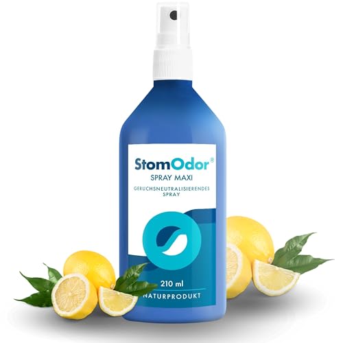 StomOdor Geruchsneutralisierendes Spray 50ml- Stoma Geruch entfernen mit essentiellen Öle - für jede Stomaversorgung, bei Colostomie, Ileostomie, Urostomie, für Stomabeutel und Umgebung (Citrus)