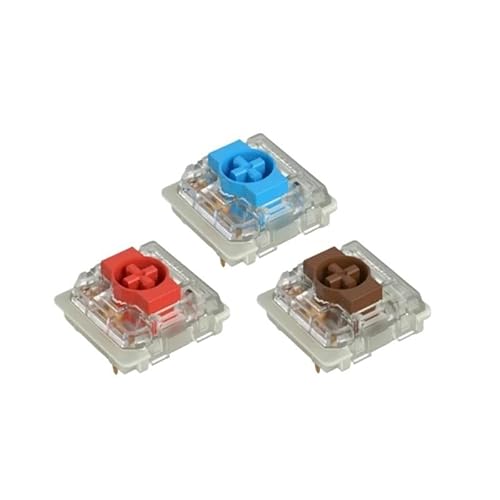 JRBJWYVV Gateron Low Profile Switch 2.0 Red Blue Brown 3pins for Ultimate Ultra-Slim Mechanical Keyboard air75 air60 K1 K3 K7(Blue,90PCS)