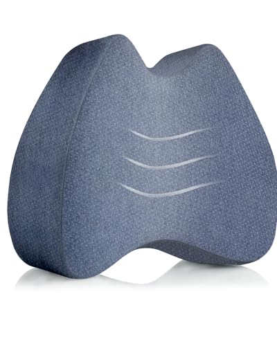 Kniekissen für Seitenschläfer mit Thermo-Bezug | Ergonomisches Bein-Kissen für schmerzfreien Schlaf | Orthopädisches Lagerungskissen | Visco-elastischer Memory-Foam | Schnelltrocknend & Atmungsaktiv