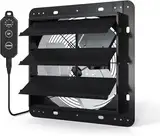 Brogachy 250mm zu und Abluftventilator mit Dreiphasen-EC-Motor, 1280m³/h mit PWM Regelbar Wandlüfter Auspuffventilator für Heizung,Kühlung, Booster, Belüftung und Abluftgebläse.