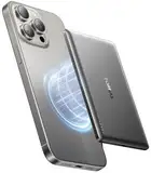TORRAS MiniMag Ultra Slim Powerbank für Magsafe, 18W Schnellladen 5000mAh Magnetische Powerbank Klein, Wireless Externe Akkupack mit USB-C-Kabel für iPhone 16 Pro Max/15/14/13/12, Gray Titan.