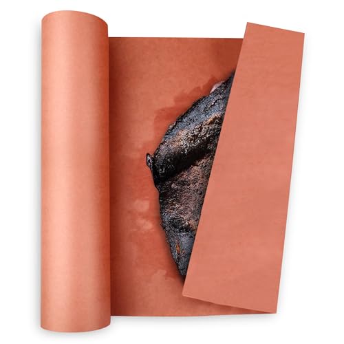 Acasimo Butcher Paper, 60cmx25m Pink Metzgerpapier BBQ, Kraftpapier Rolle Metzger Papier für Grill, Smoker, Fisch, Fleisch, Ofen