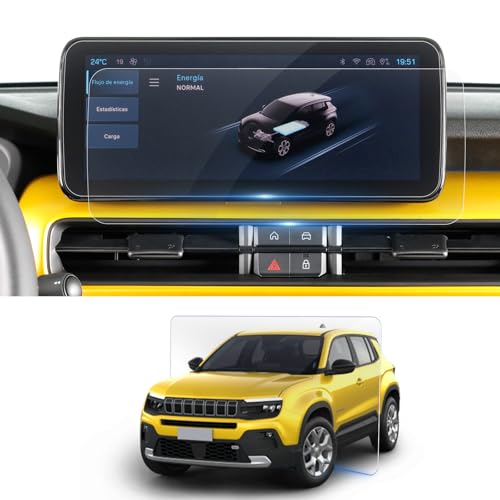 BSTW Kompatibel mit Jeep Avenger SUV 2023 2024 2025 Navigation Schutzfolie, für Jeep Avenger EV Hybrid 4x4 10,25 Zoll Nano Displayschutzfolie 6H Kratzfest [2 Stück]