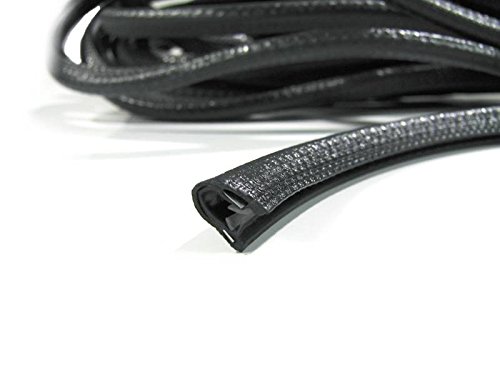 10 Meter flexibler Kantenschutz PVC schwarz mit Metalleinlage zuschneidbar Profiware 0,89 /m