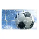 Z&Q Rechteck-Badematte Sport-Fußball-Ballnetz Saugnäpfe rutschfeste Traktion für Wannen und Duschen, Badewannenmatten Badezimmerdekorationen 40x71 cm