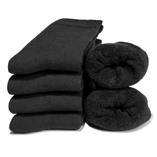 Occulto Damen Warme Thermosocken 6er Pack (Modell: Smilla) Schwarz 35-38