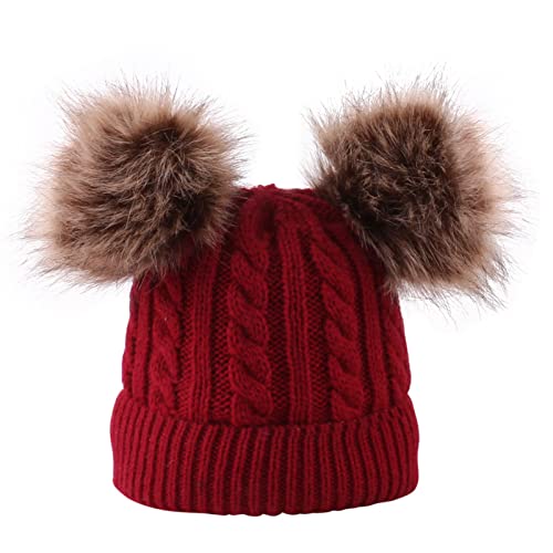 Ygnrggh Weich Warm Unisex Cuffed Beanie Hats, Weich Fleecefutter Strickmütze Elegante Wintermütze für Frauen Unisex Wintermütze Beanie Mütze Herren Strickmütze mit Bündchen Hut