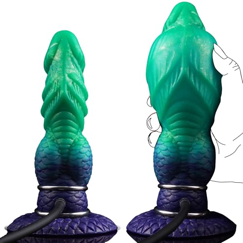 Analdildo Monster Dildo Aufblasbarer Fantasy Knot Dildo Analplug für Männer Frauen, Fetisch BDSM Analsex Groß Anal Dilatator Prostata Stimulation Sex Spielzeug für die Männer Frauen Paare