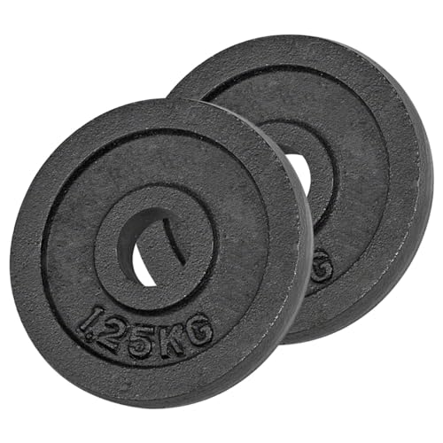 Sport-Tec Hantelscheibe aus Gußeisen 0,5kg bis 20kg, Bohrung Ø 3cm, Stück