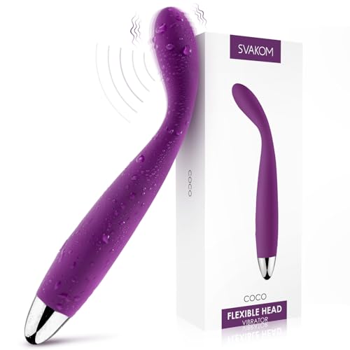 SVAKOM COCO Vibratoren für Sie,8 Sekunden zum Orgasmus,Dildo Erotik Sexspielzeug für Paare und Frauen,Vibrator mit Stoßfunktion,Klitoris G-Punkt Stimulator,Analvibrator