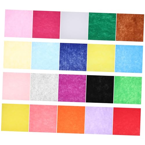 SEWOART 20st Filzstoff Quadrate Zum Nähen Zum Selbermachen Stoff-patchwork-nähquadrat Filz Stoff Patchwork Kinder Basteln Patchwork Kinder Diy Material Bastelfilz Quadratisch Gefühlt